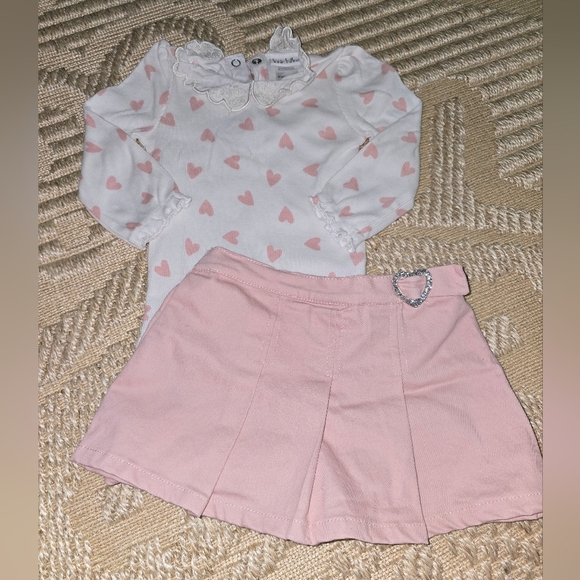 Nicole Miller Pink Heart Kids Skirt Set - Picture 3 of 7